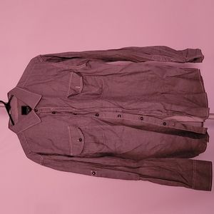 Men's Grey Long Sleeve Casual Button-down